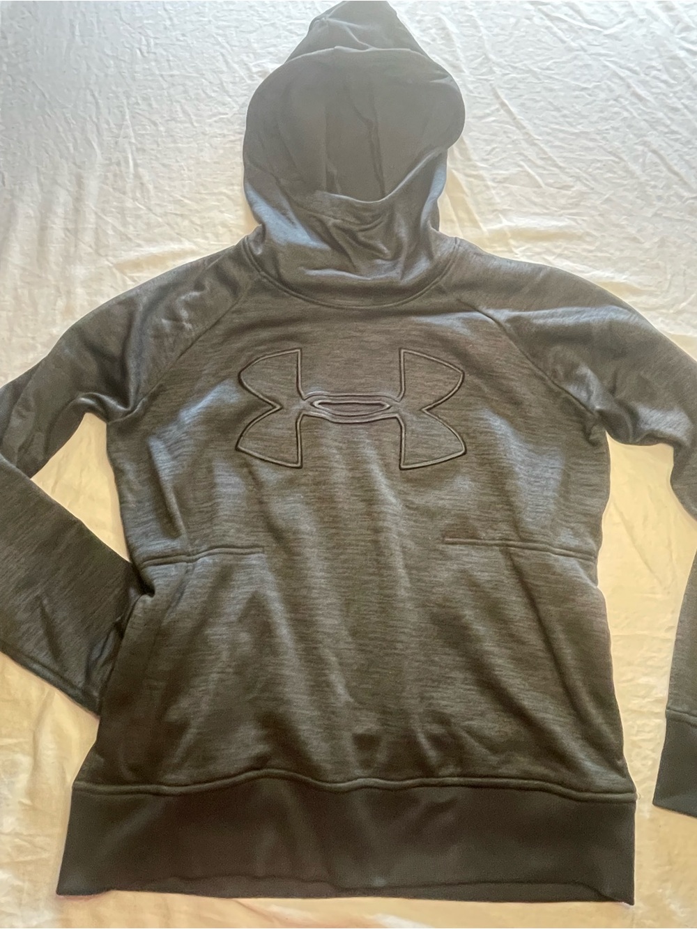 Under Armour Men’s Small Dark Gray Crewneck Hoodie Sweater Preloved